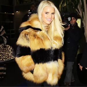 Christian Cota Coat, Red Fox and Raccoon Fur Coat